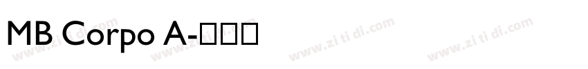 MB Corpo A字体转换